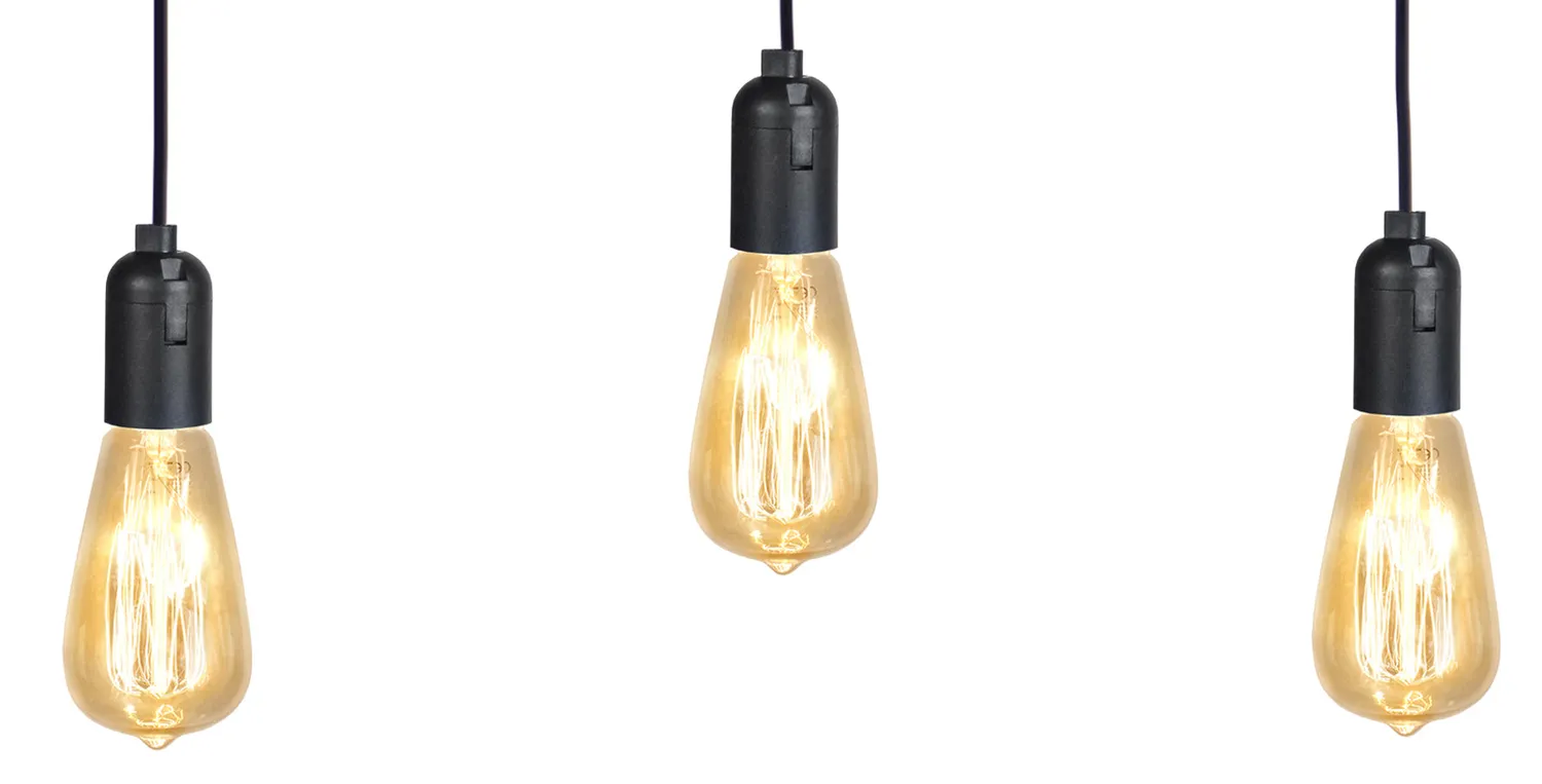 Tosel Brooklyn plafoniera barra naturale 60x180 cm 3xE27