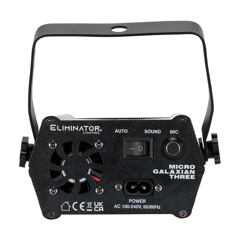 American DJ Micro Galaxian Three laser rosso verde