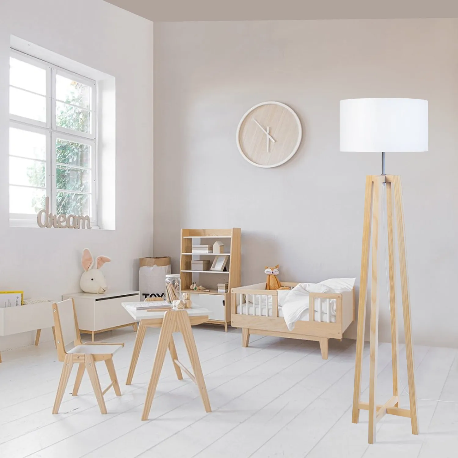 Tosel Kalmar piantana naturale bianco E27
