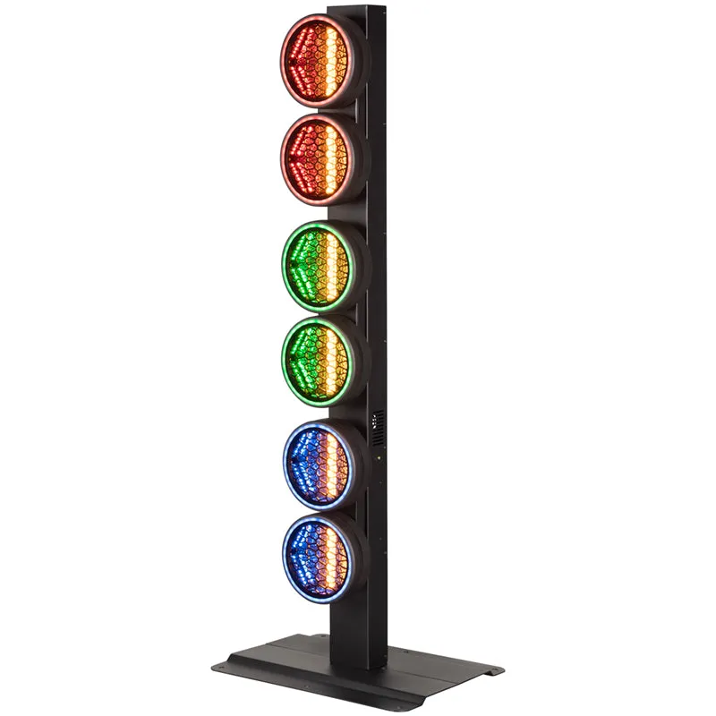 American DJ Flux FX effetto luce LED 3 teste RGB ambra