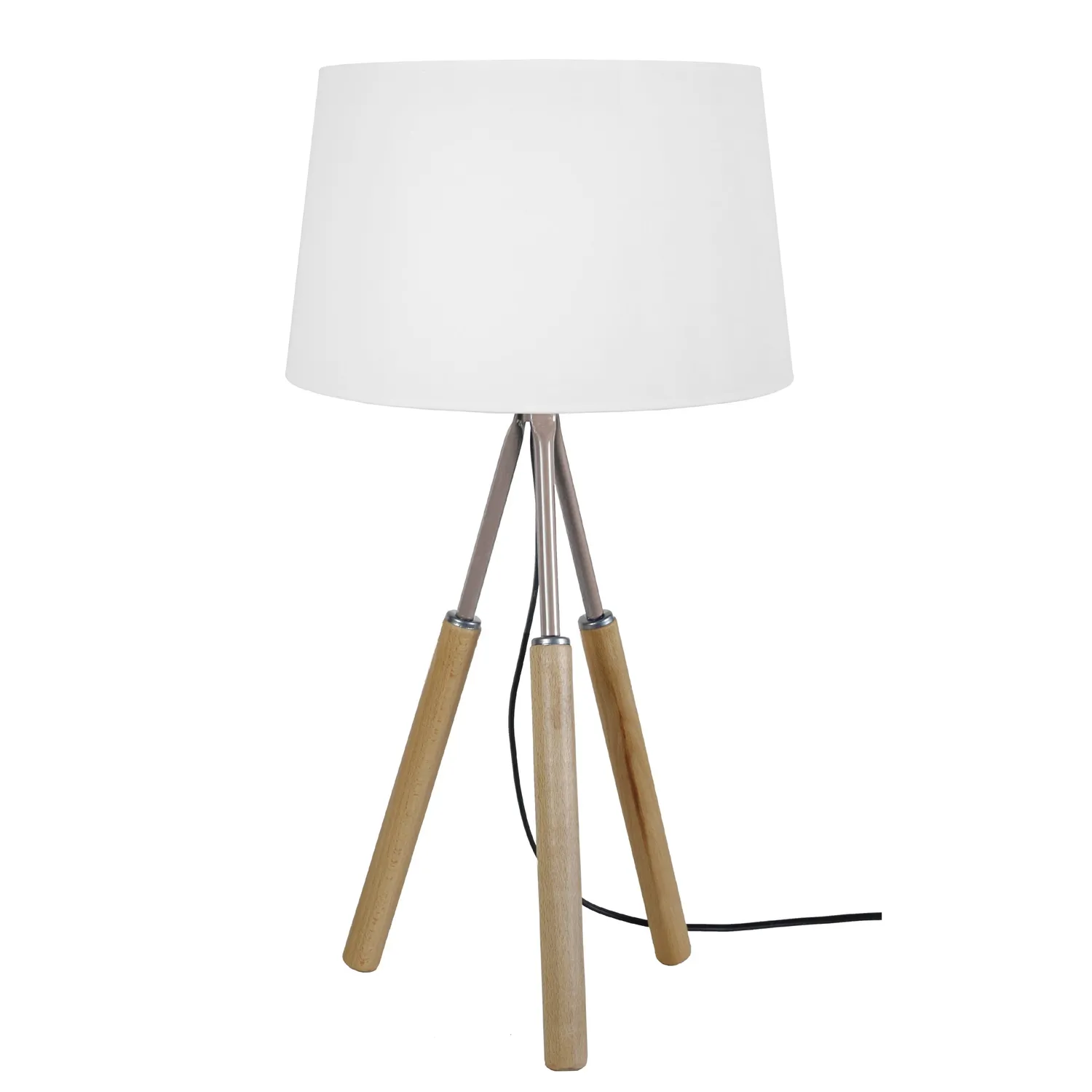 Tosel Goteborg lampada da tavolo treppiede legno 35x60 cm