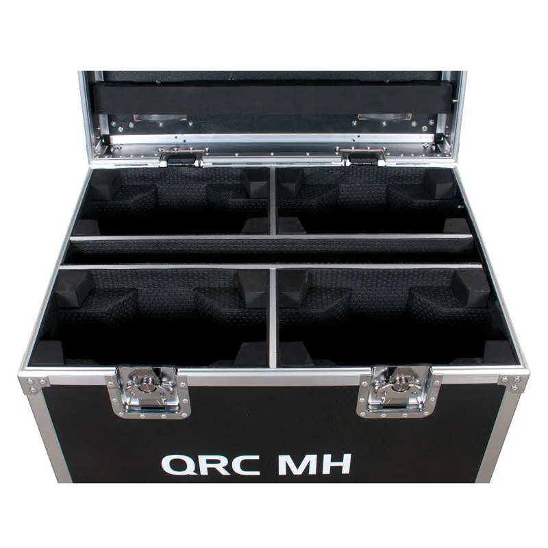 American DJ QRC MH flight case 4 teste mobili originale