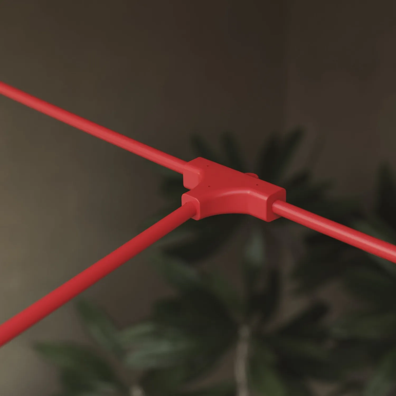 Creative Cables Marina cavo a T rosso stella marina 140 cm