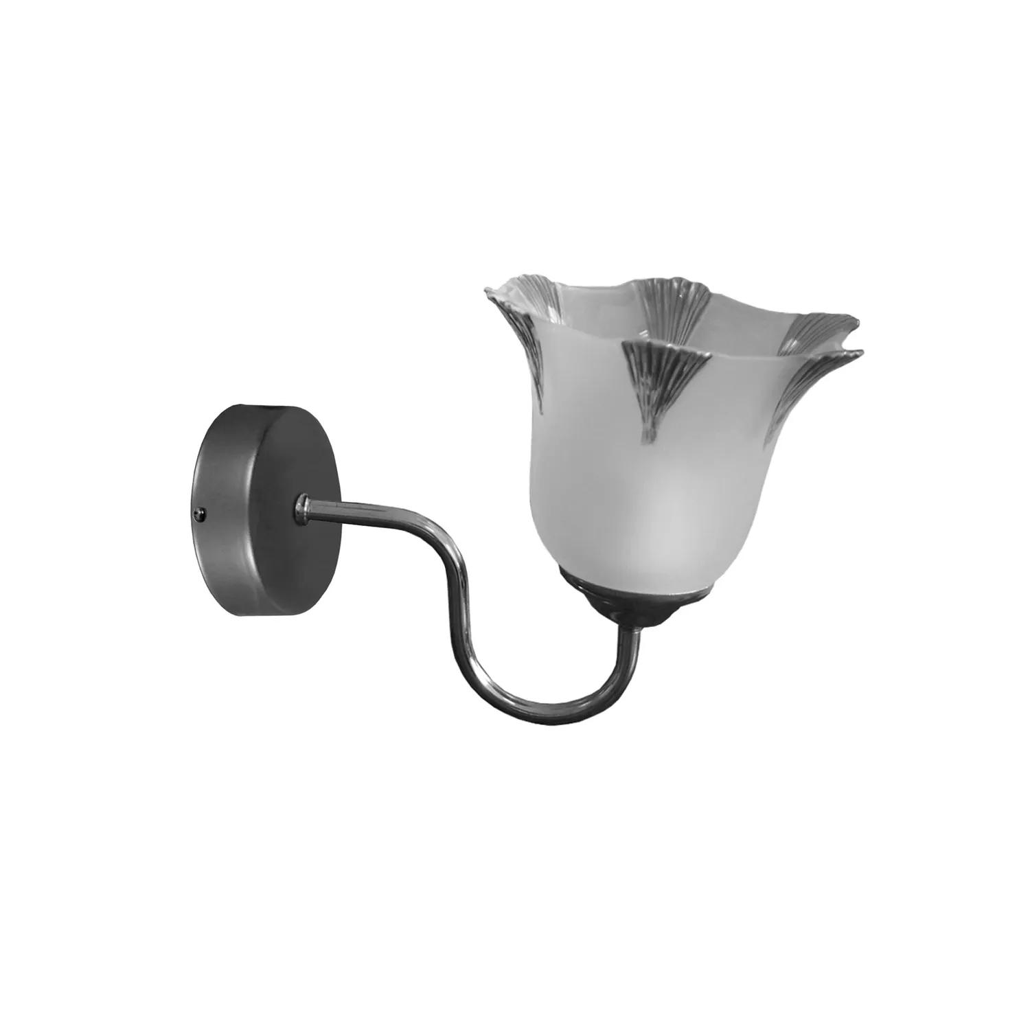 Tosel Brussels applique vetro cromo 23,5x15 cm E27