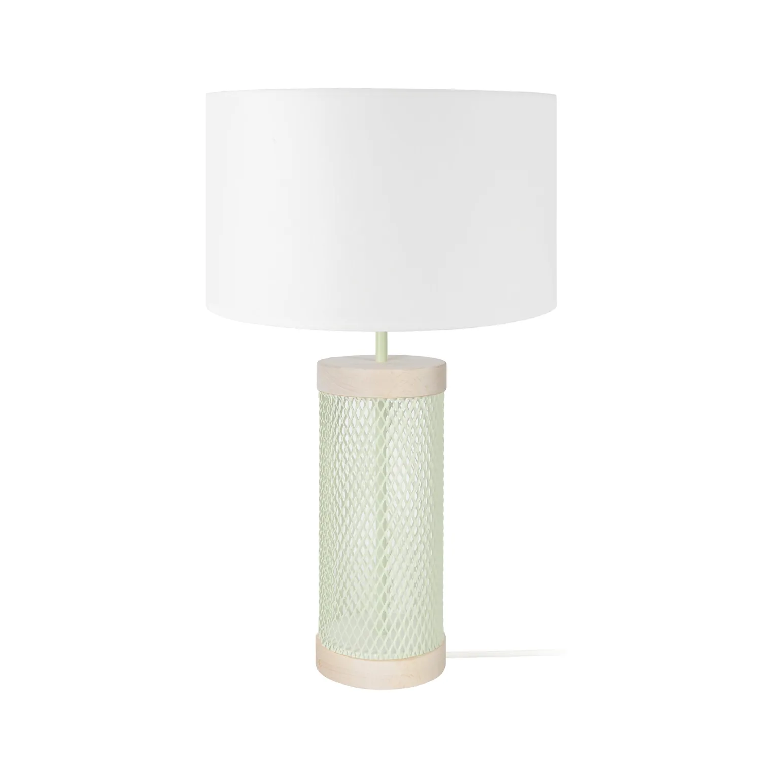 Tosel Adonis lampada tavolo bianca cilindro 50cm
