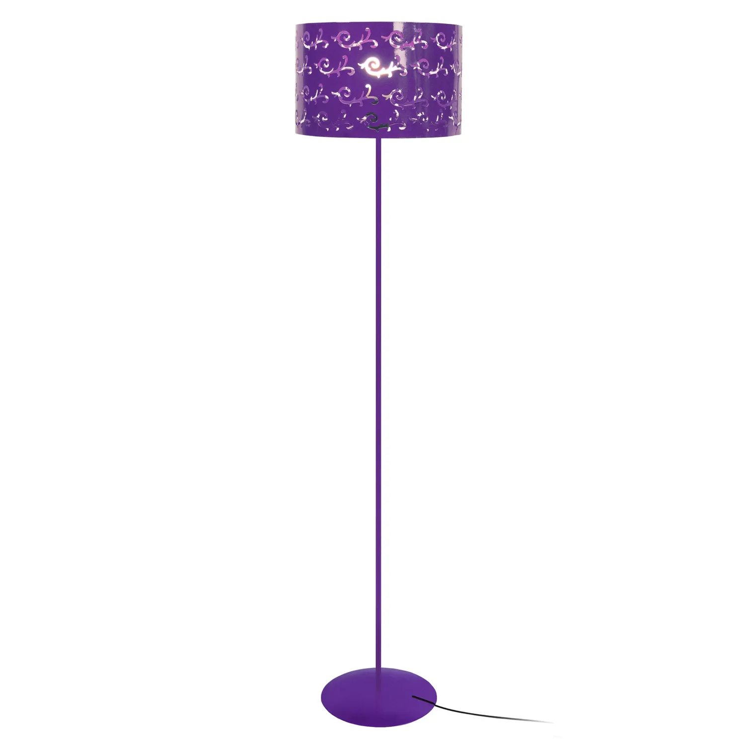Tosel Lys piantana colonna 30x160 cm nera metallo