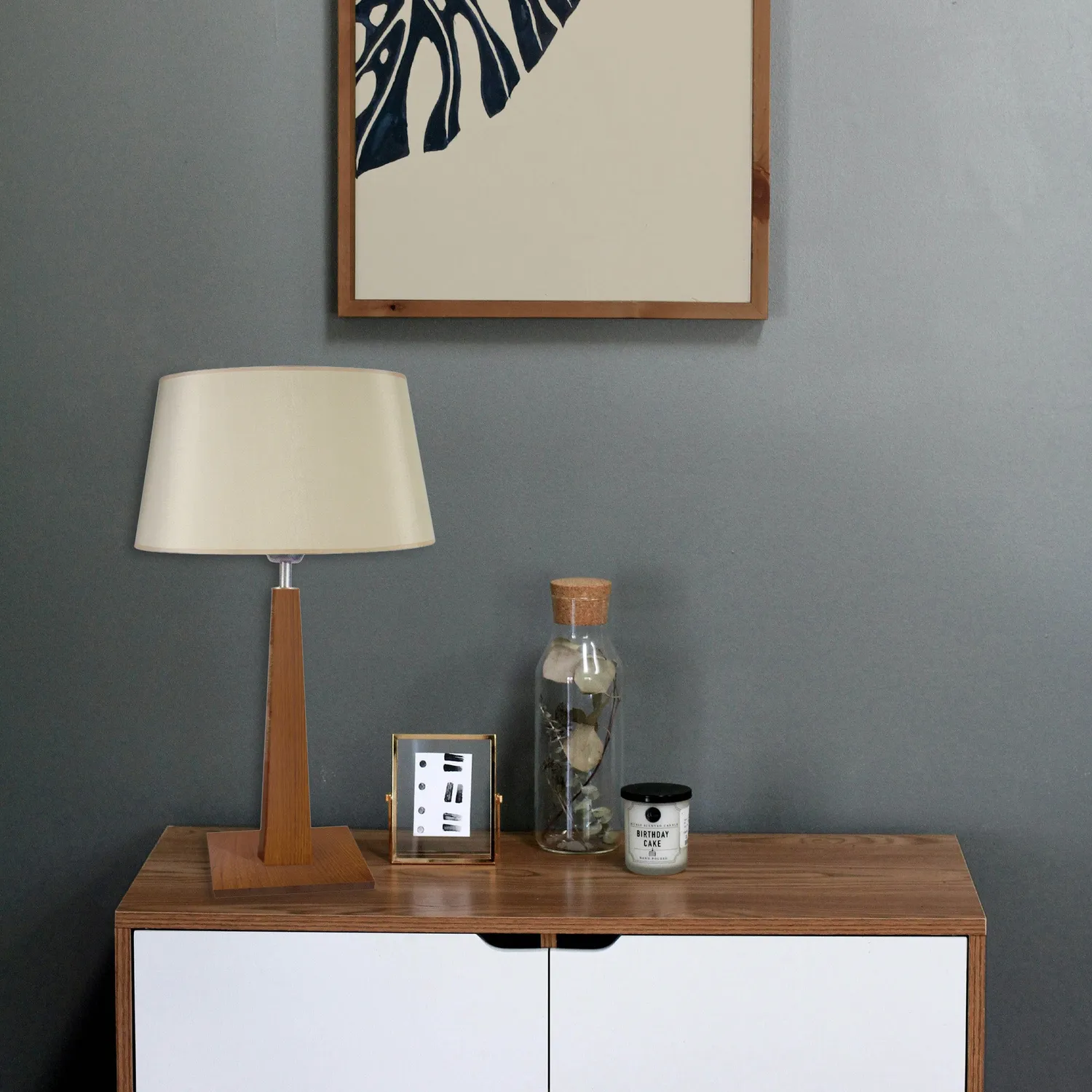 Tosel Thor lampada da tavolo naturale ecrù 30x56 cm