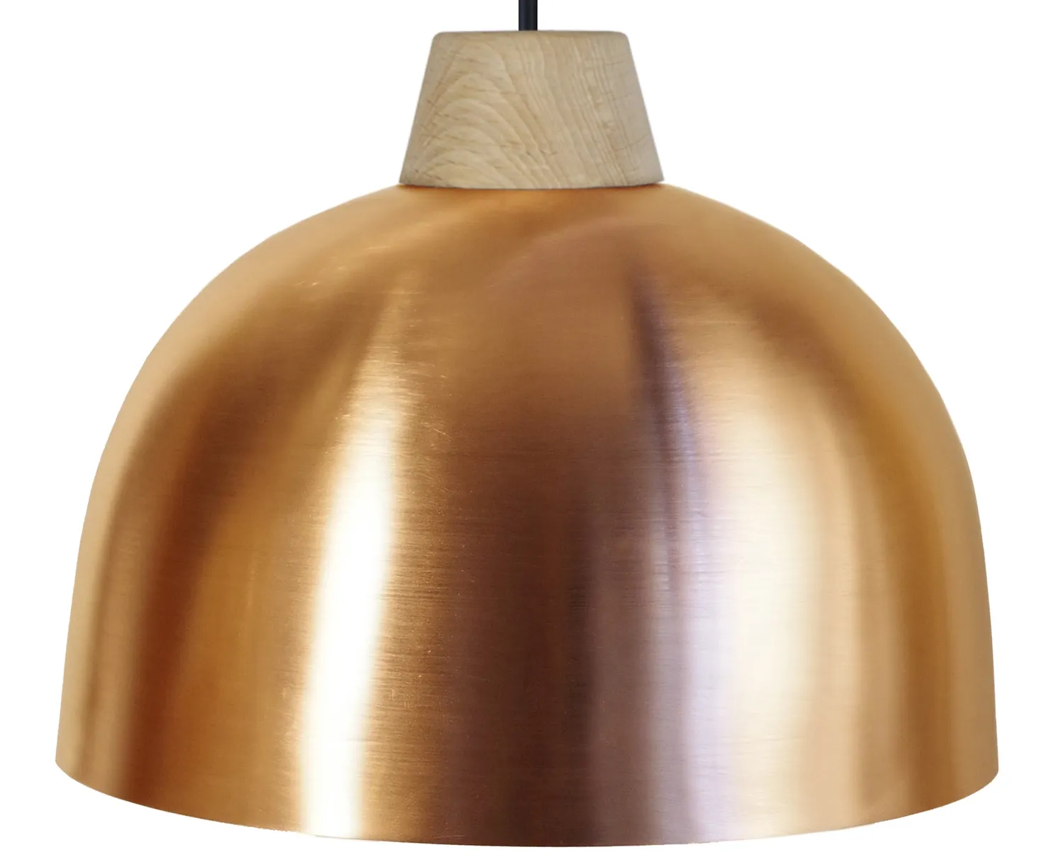 Tosel Half Ball sospensione rame legno D25