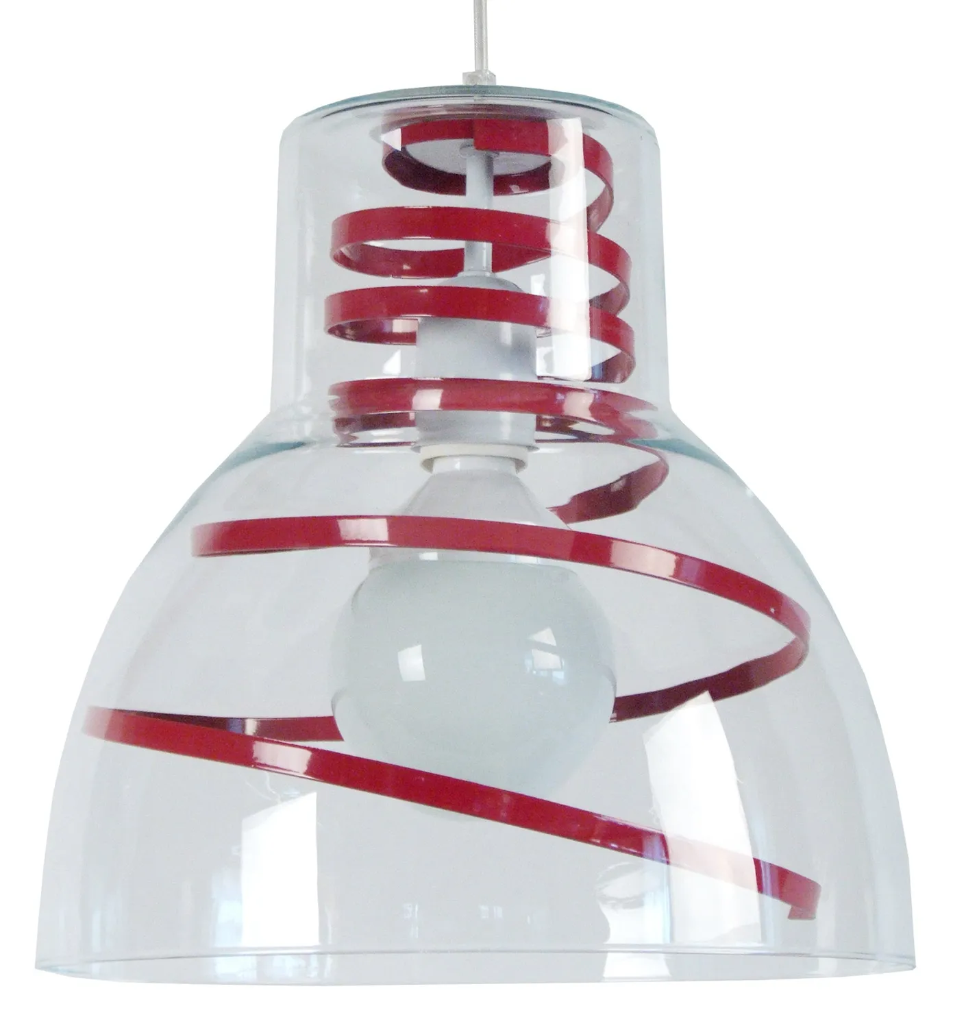 Tosel Cloche Verre sospensione vetro campana verde 30x100 E27