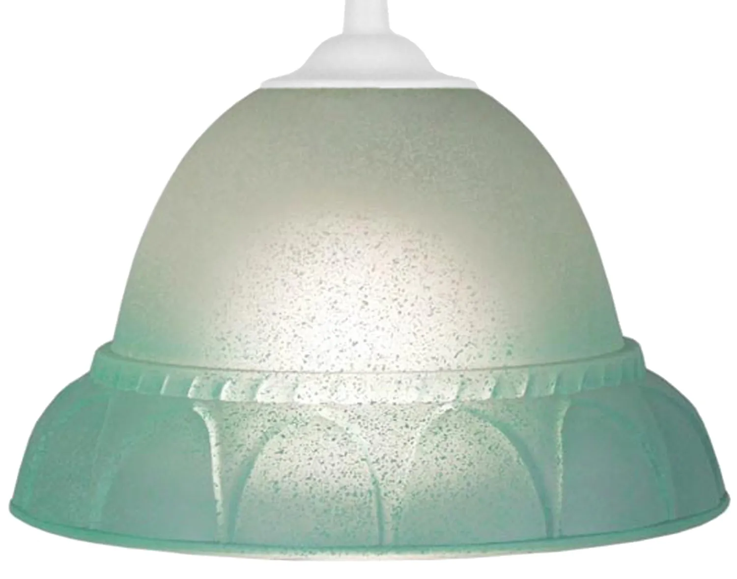 Tosel Dalila sospensione vetro turchese 20 cm E27