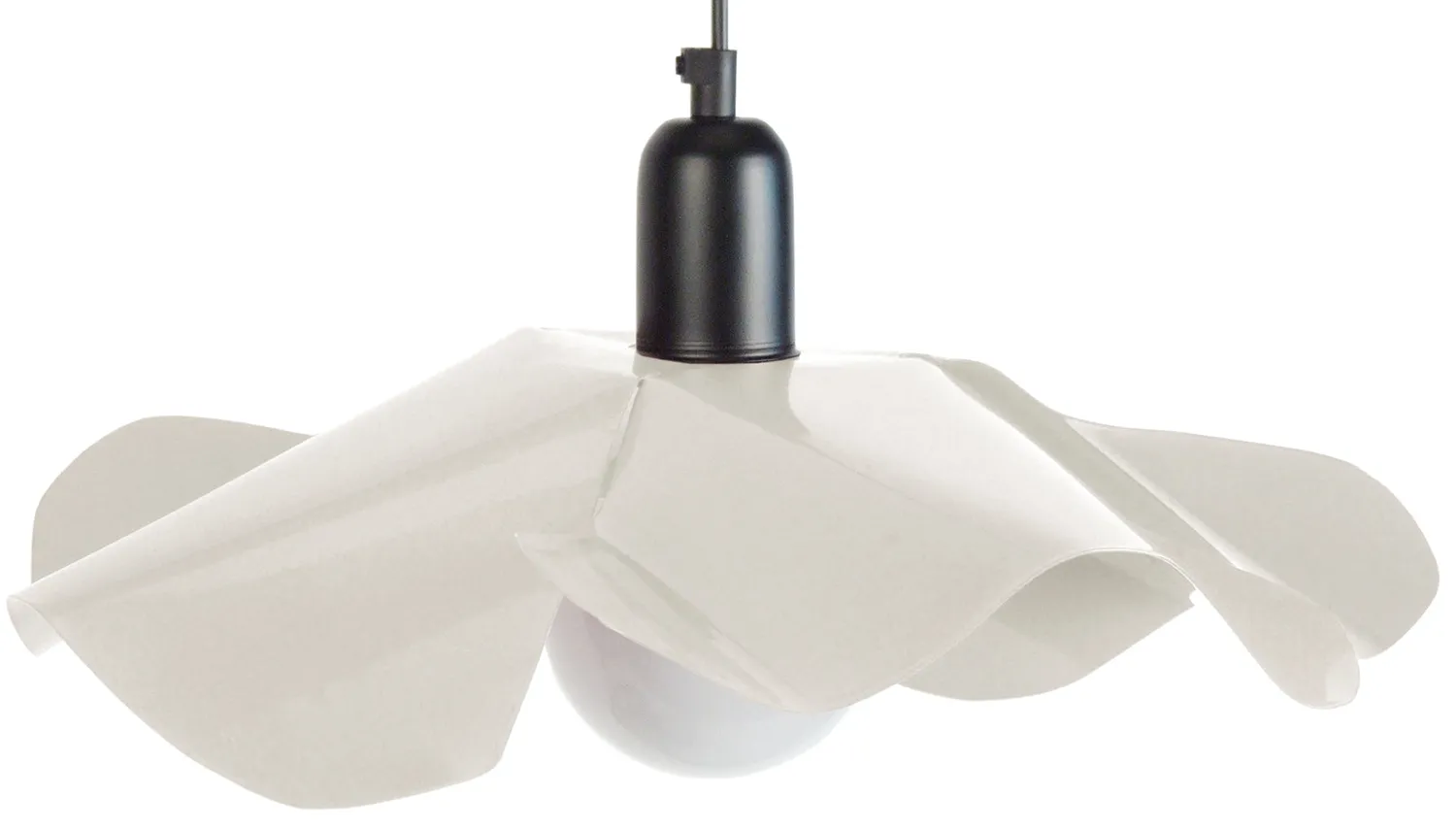 Tosel Blume sospensione metallo nero 40x100cm