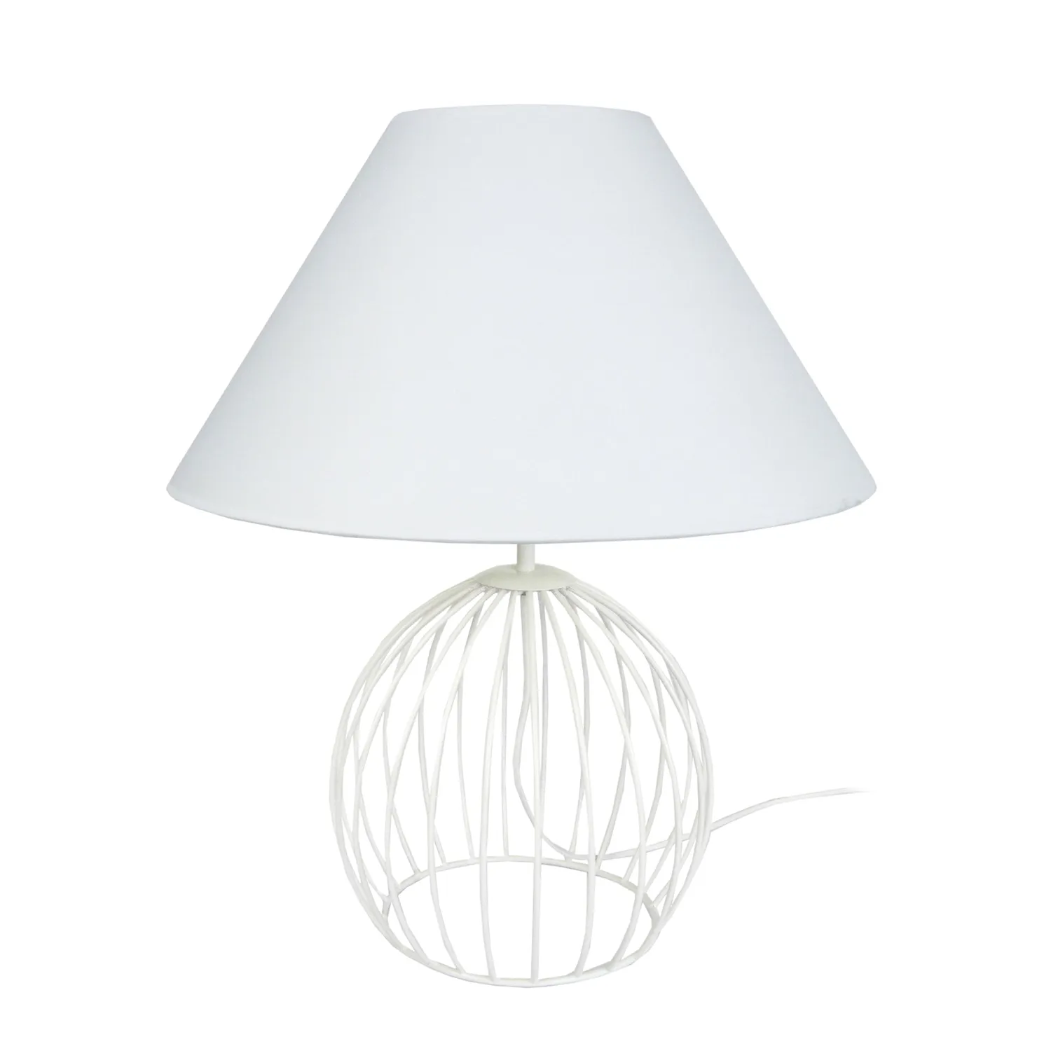 Tosel Ball lampada da tavolo sfera tessuto 45x44 cm