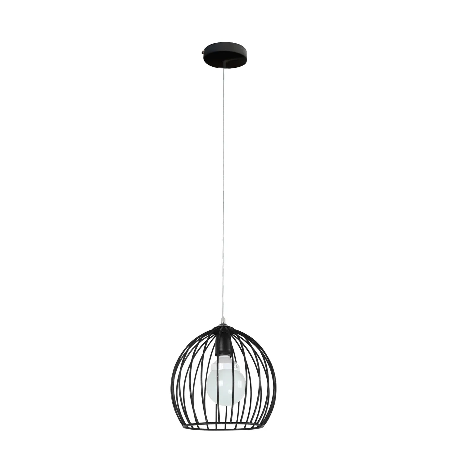 Tosel Grand Ball sospensione globo nero metallo