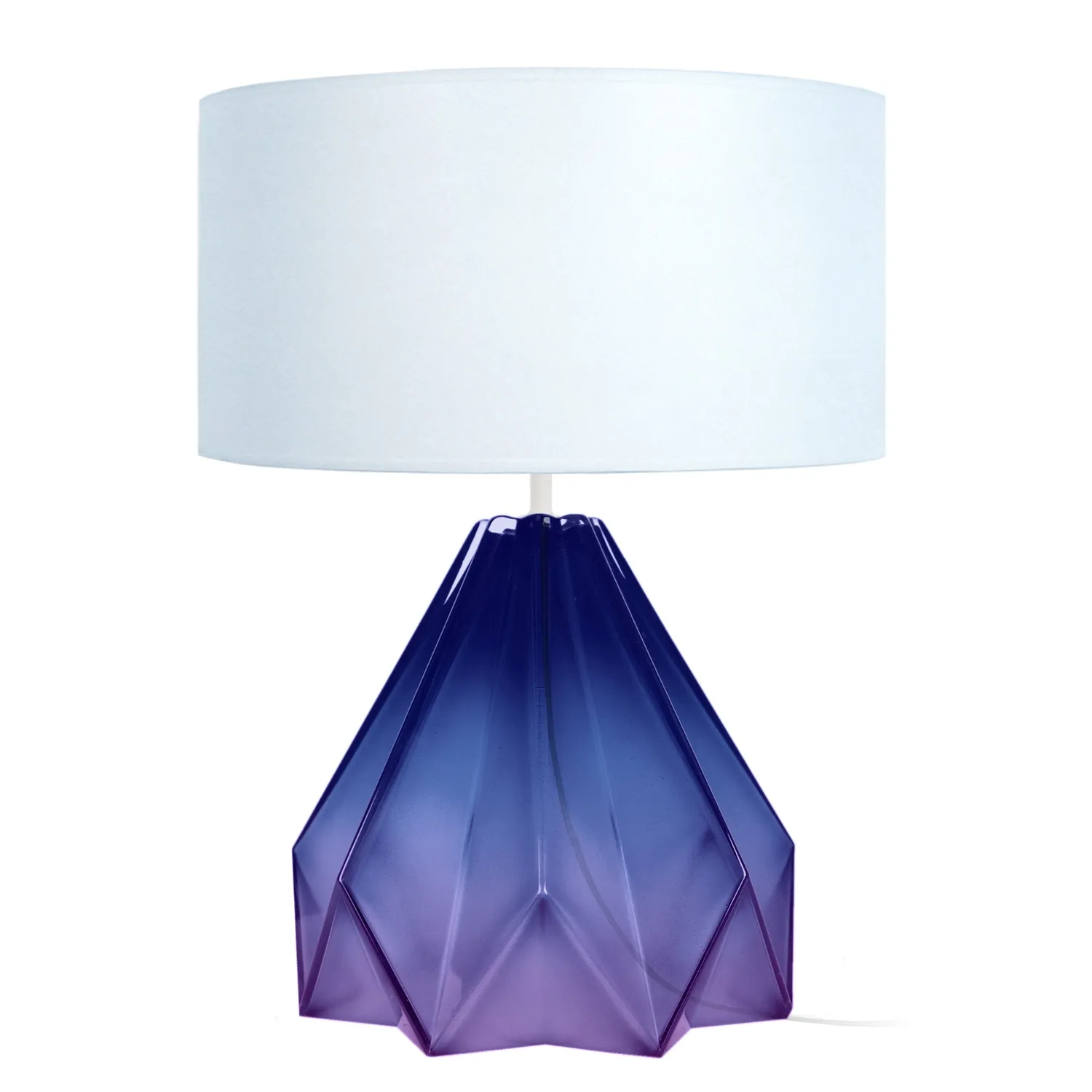 Tosel Helsinki lampada da tavolo 40x53cm vetro trasparente
