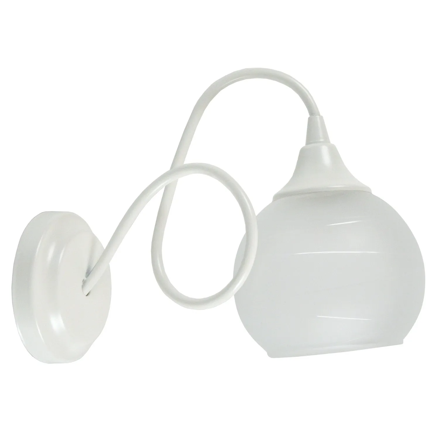 Tosel Actuelle applique vetro 20 cm nera G9