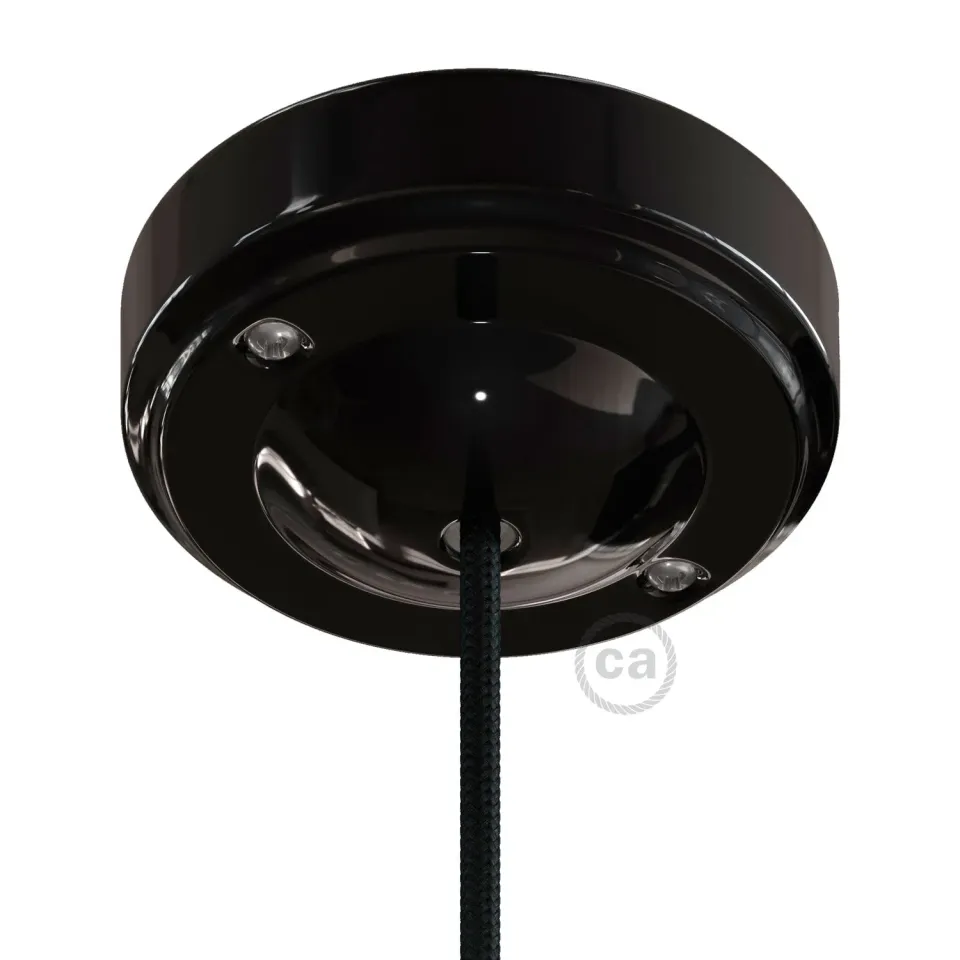 Creative Cables Minimal Rosone Porcellana Nero