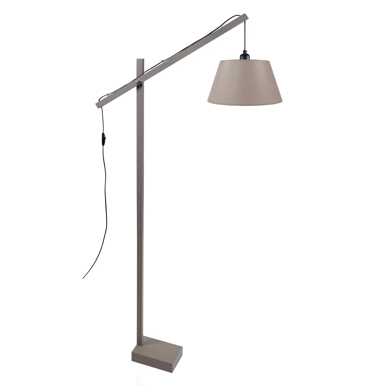 Tosel Pilori piantana lettura legno naturale bianco 30x180cm