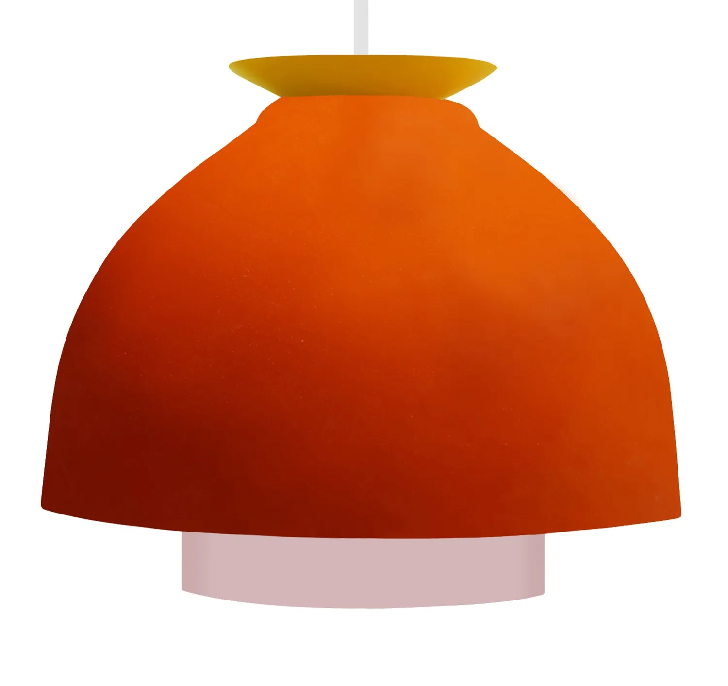 Tosel Mila sospensione metallo arancione 23x100 E27
