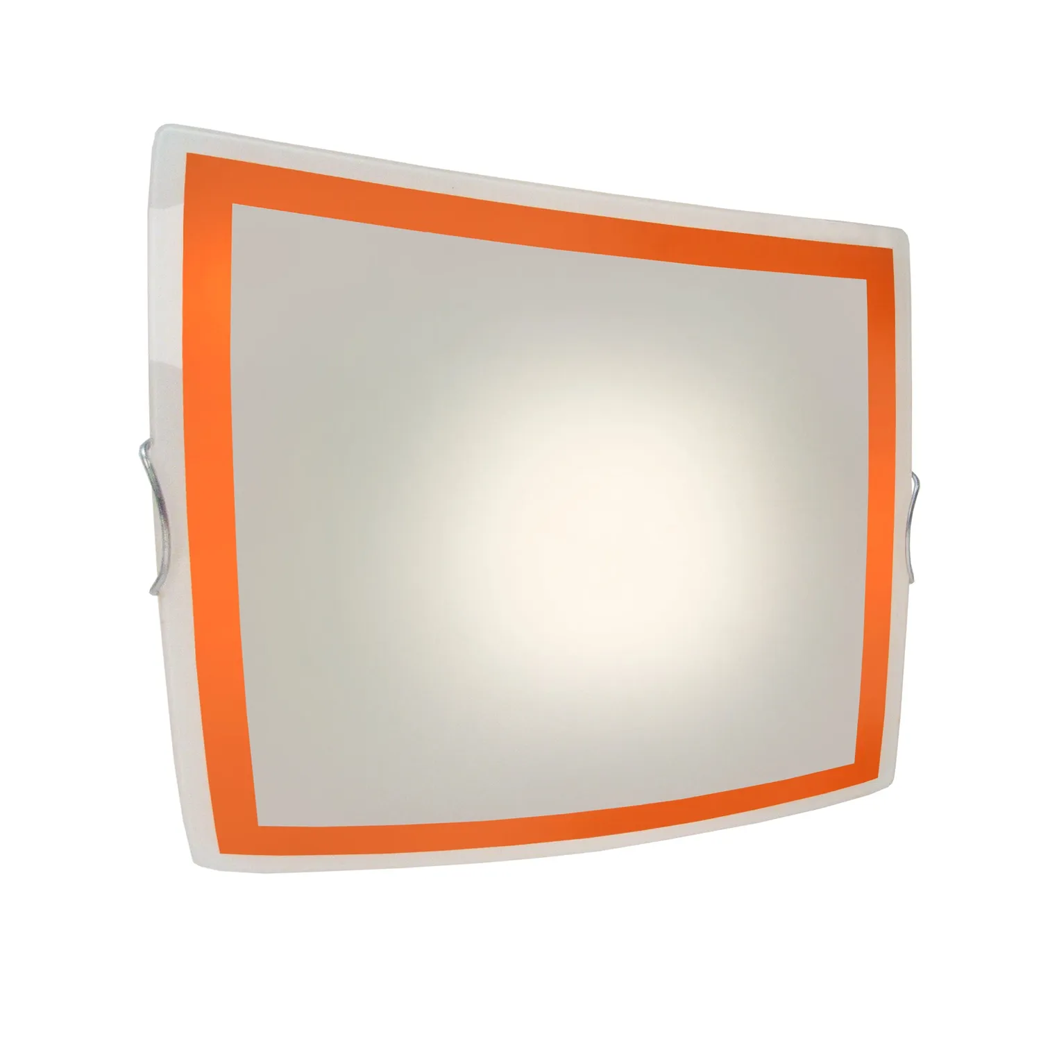 Tosel Melina plafoniera quadrata vetro 30x10 cm