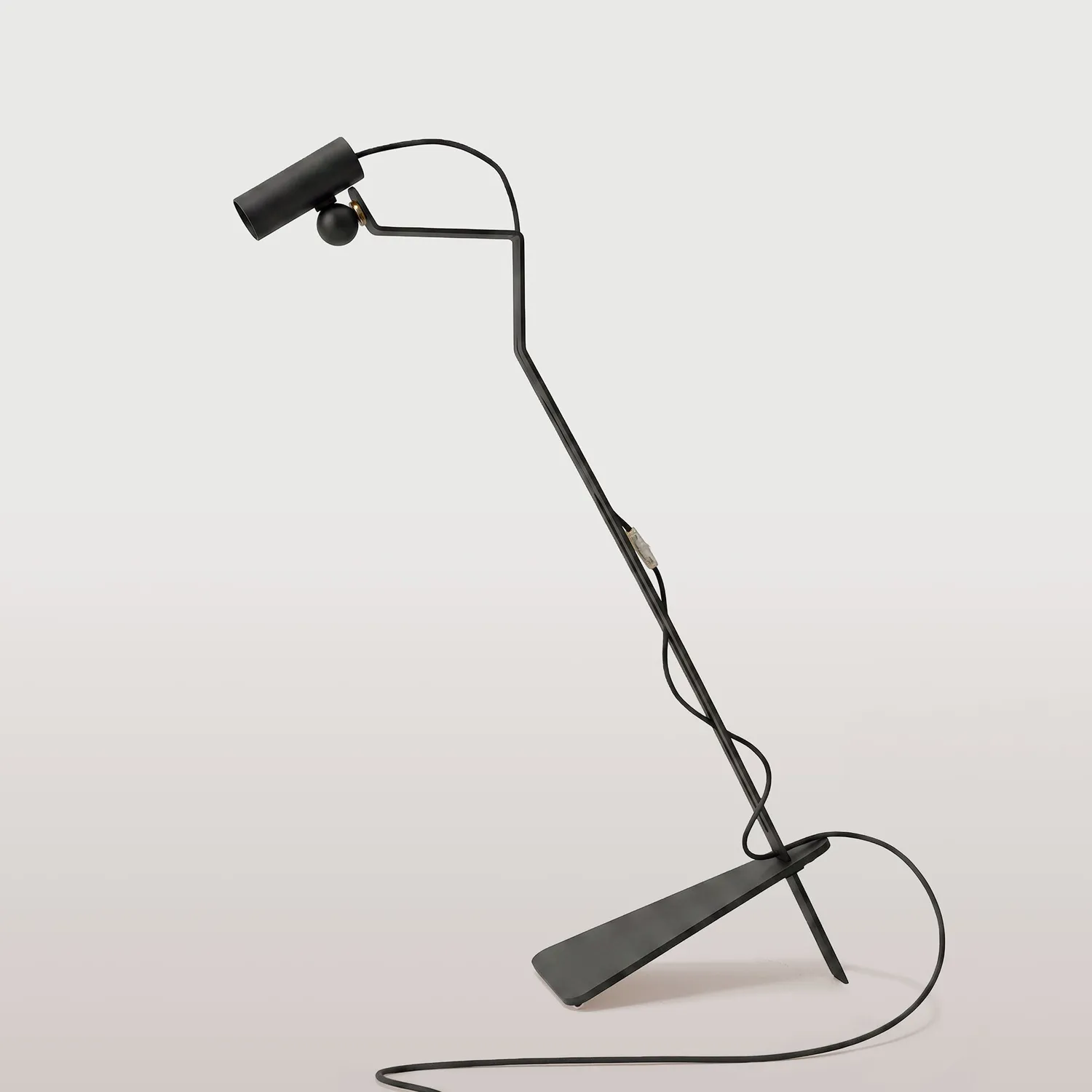 Creative Cables Mario Tubo Piantana Faretto GU10 Nero Lampadina