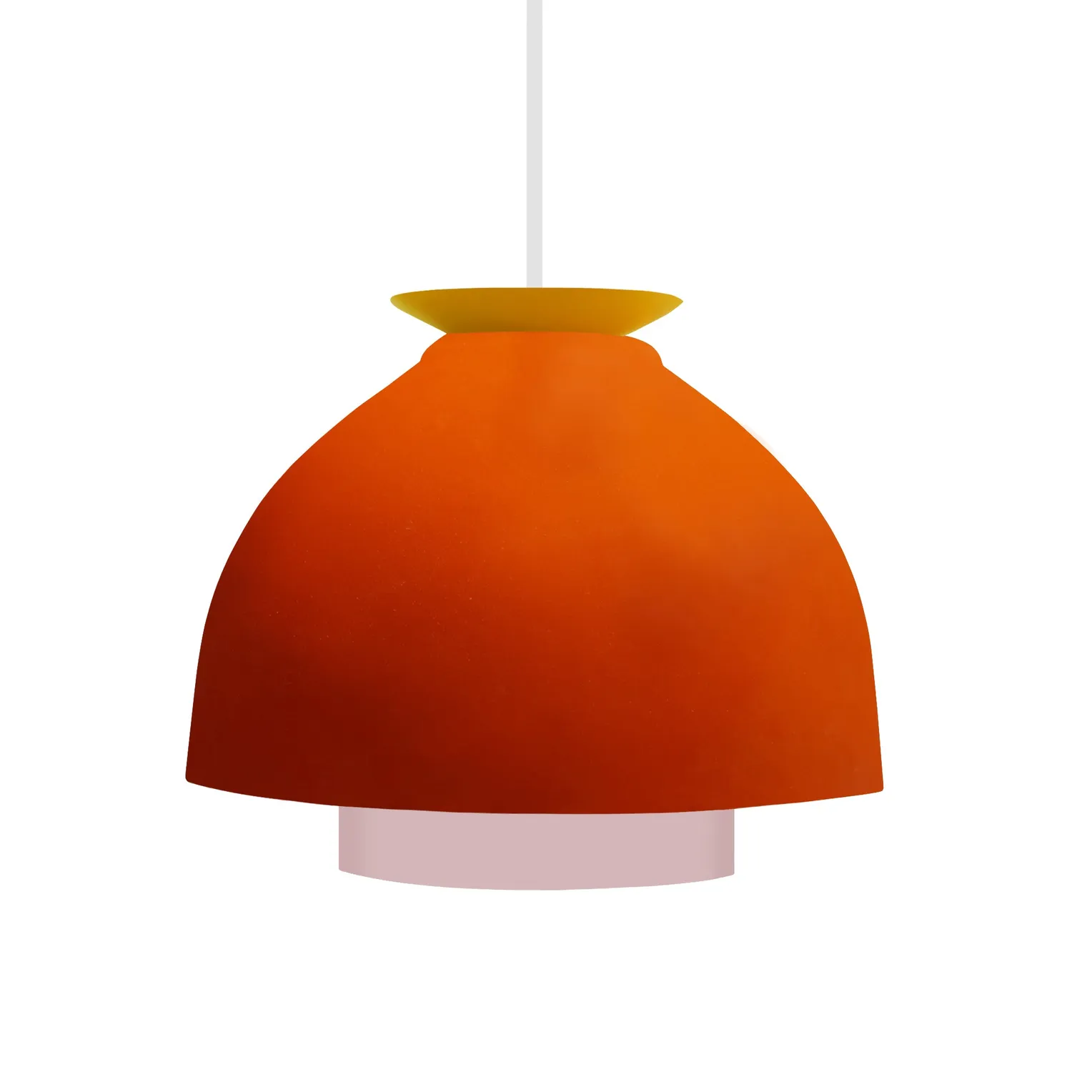 Tosel Mila sospensione metallo arancione 23x100 E27