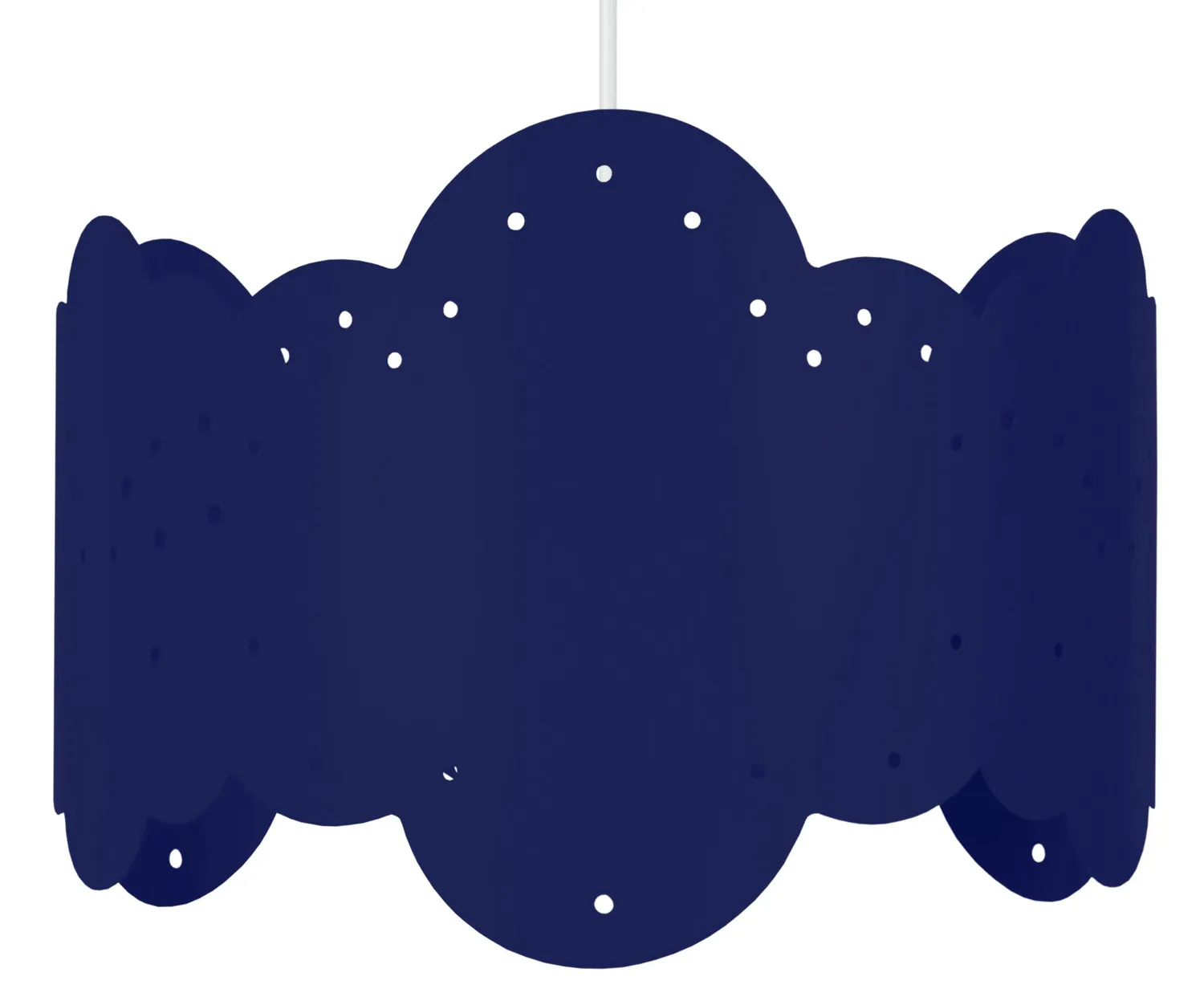 Tosel Nuage Sospensione 30x100 cm Metallo Bianca