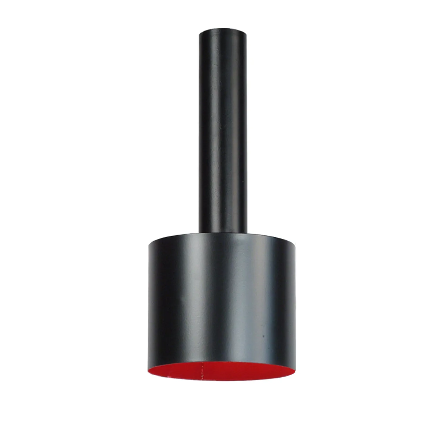 Tosel Knudsen lampadario nero e rosso 30x80 metallo