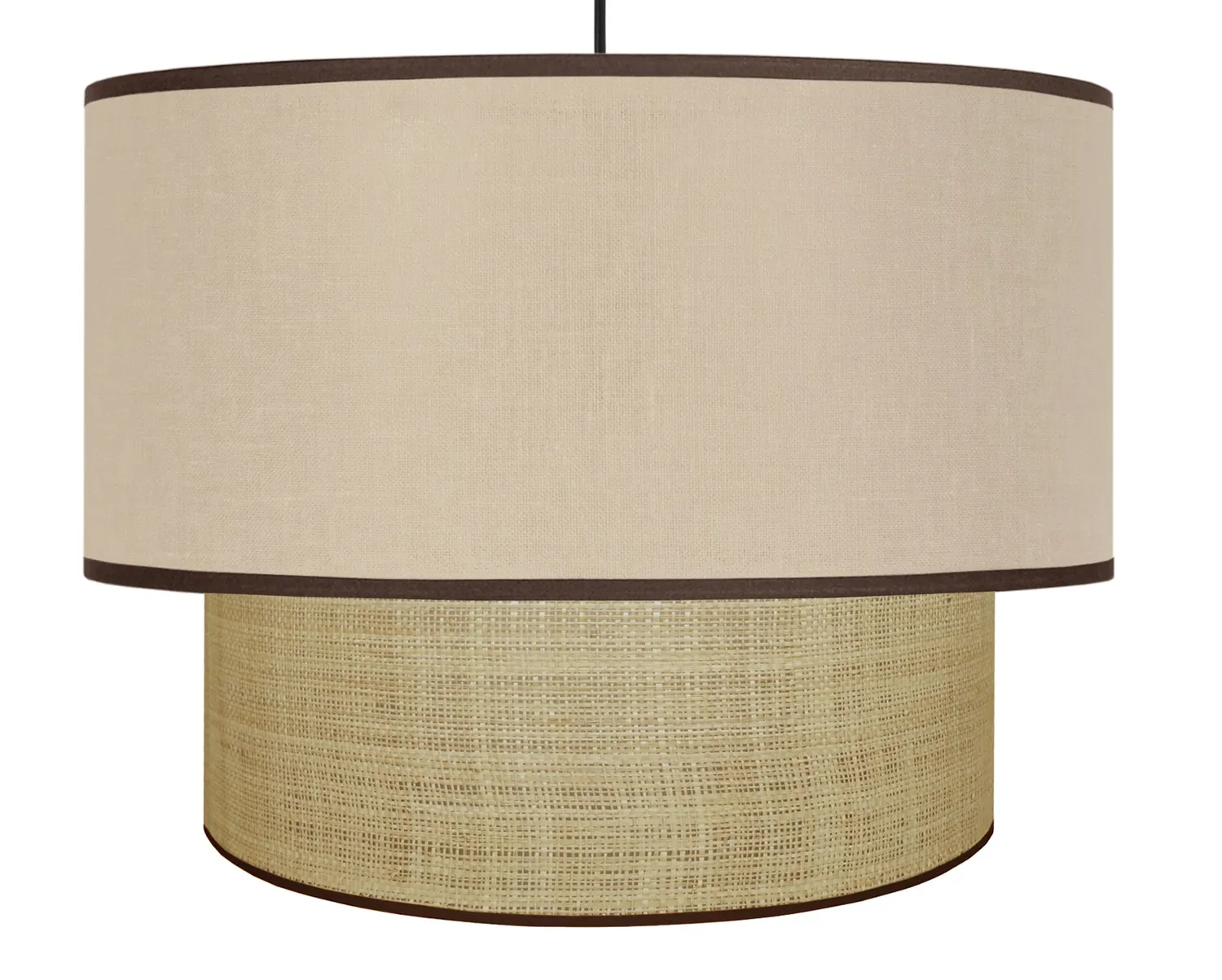 Tosel Cochin B sospensione cilindro 100 cm crema tessuto