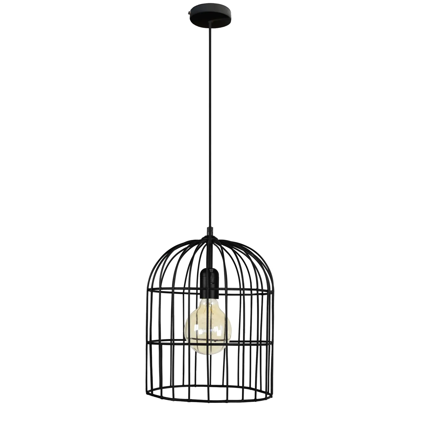 Tosel Cage sospensione gabbia nera D24 cm E27