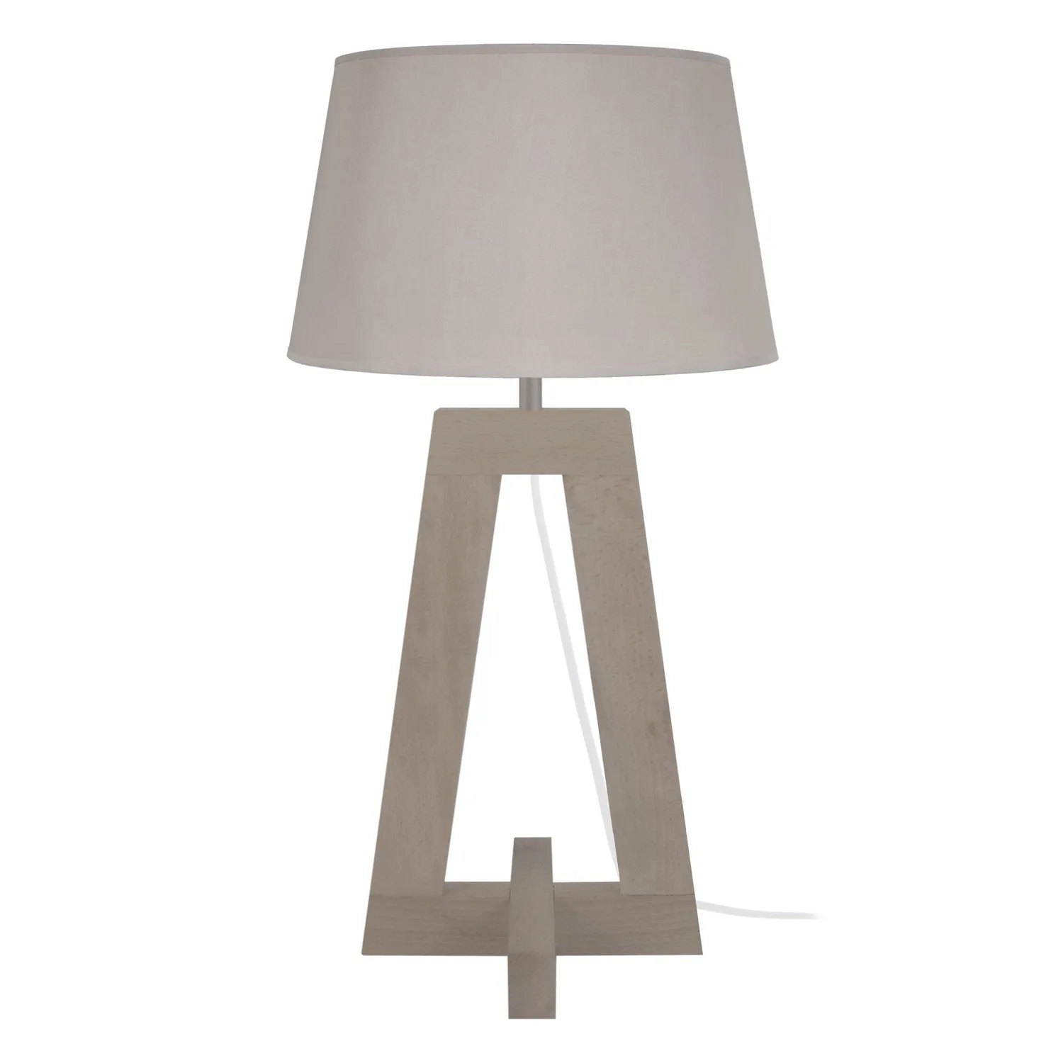 Tosel Vili A lampada tavolo colonna 30x54cm naturale ecru
