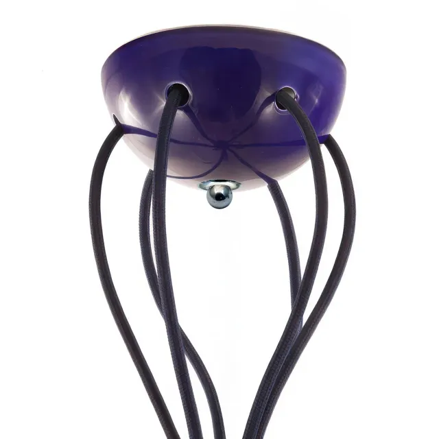 Creative Cables rosone ceramica 6 fori blu