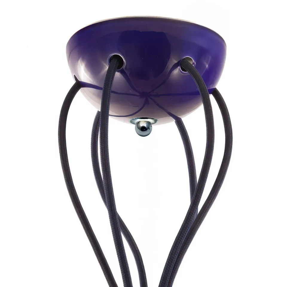 Creative Cables rosone ceramica 6 fori blu