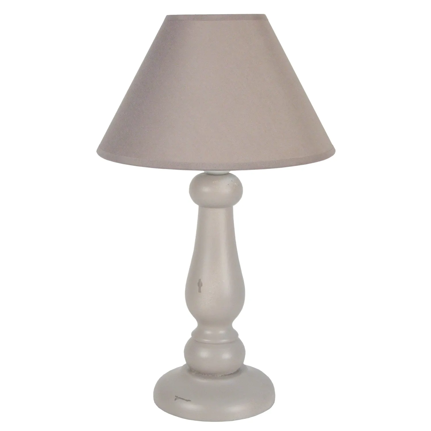 Tosel Fréjus lampada da tavolo bianca 40 cm