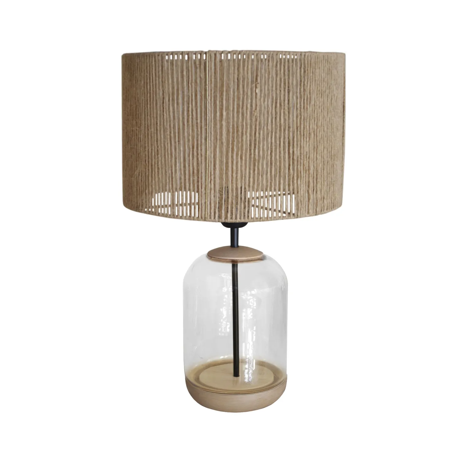 Tosel Svalbard Midium lampada da tavolo vetro trasparente 30x50cm