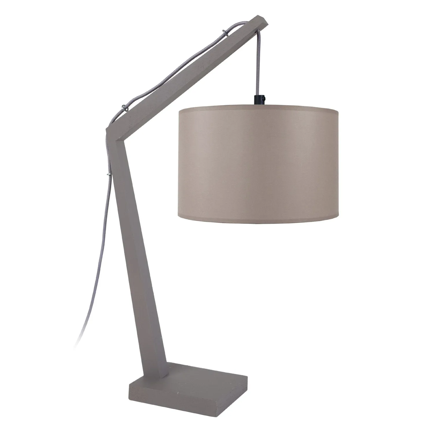 Tosel Kran lampada da tavolo legno naturale-ecrù 30x50