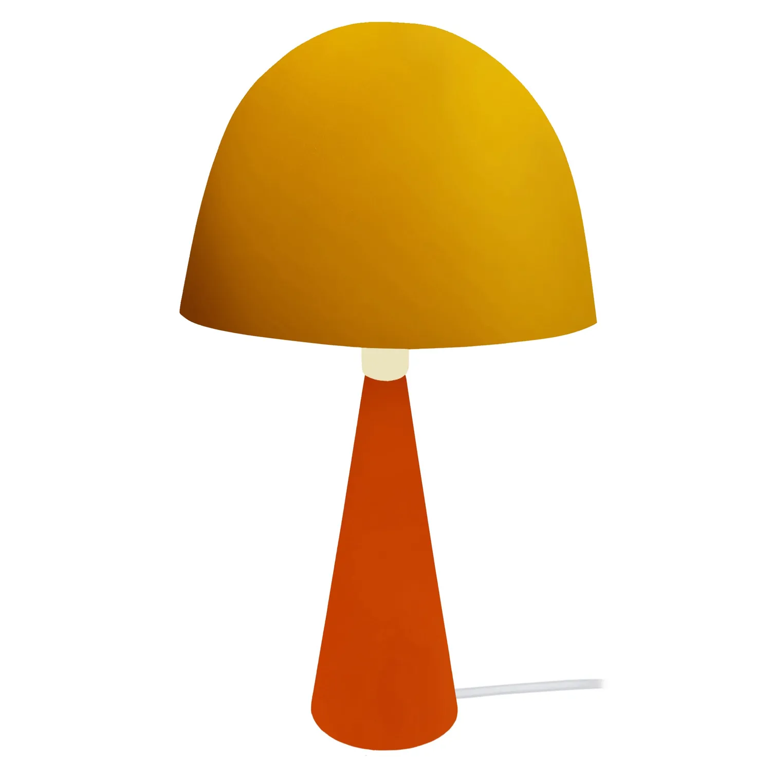 Tosel Petite Janina lampada tavolo arancione E27 22x37 cm