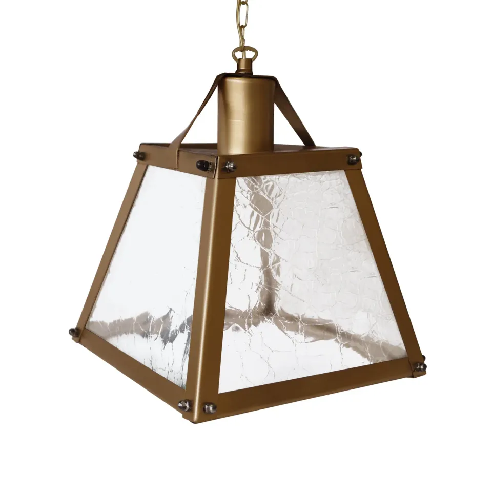 Tosel Viena sospensione vetro 20x110 bronzo E27