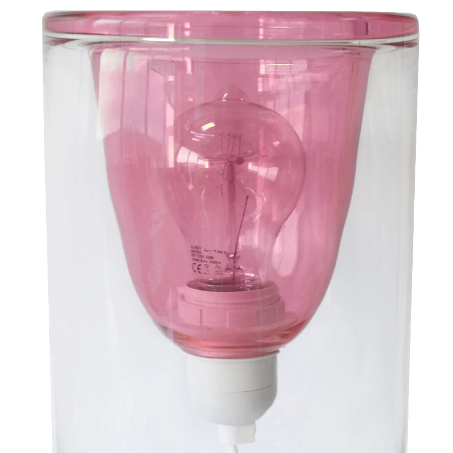 Tosel Lyon lampada da tavolo ambra 15x25 cm vetro