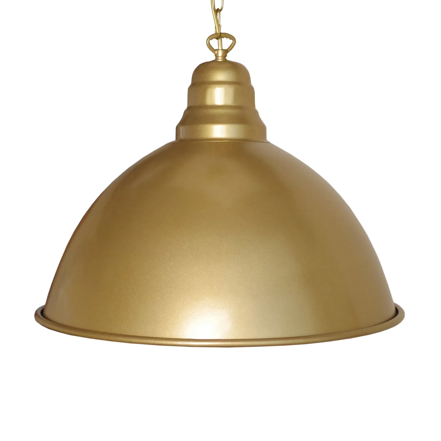 Tosel Bacino sospensione cupola oro D44x100 cm E27