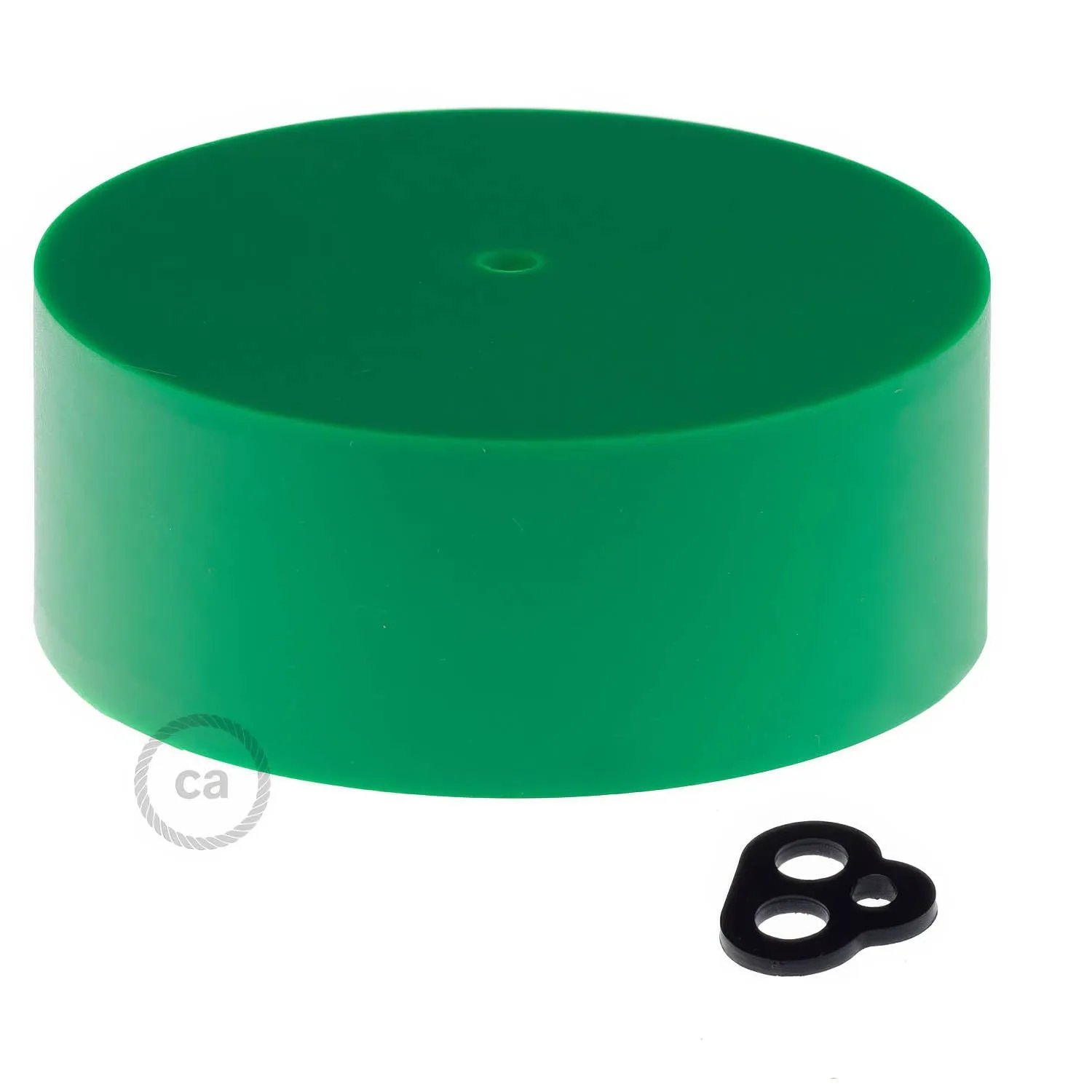 Creative Cables Rosone Silicone Verde 83 mm Sospensione