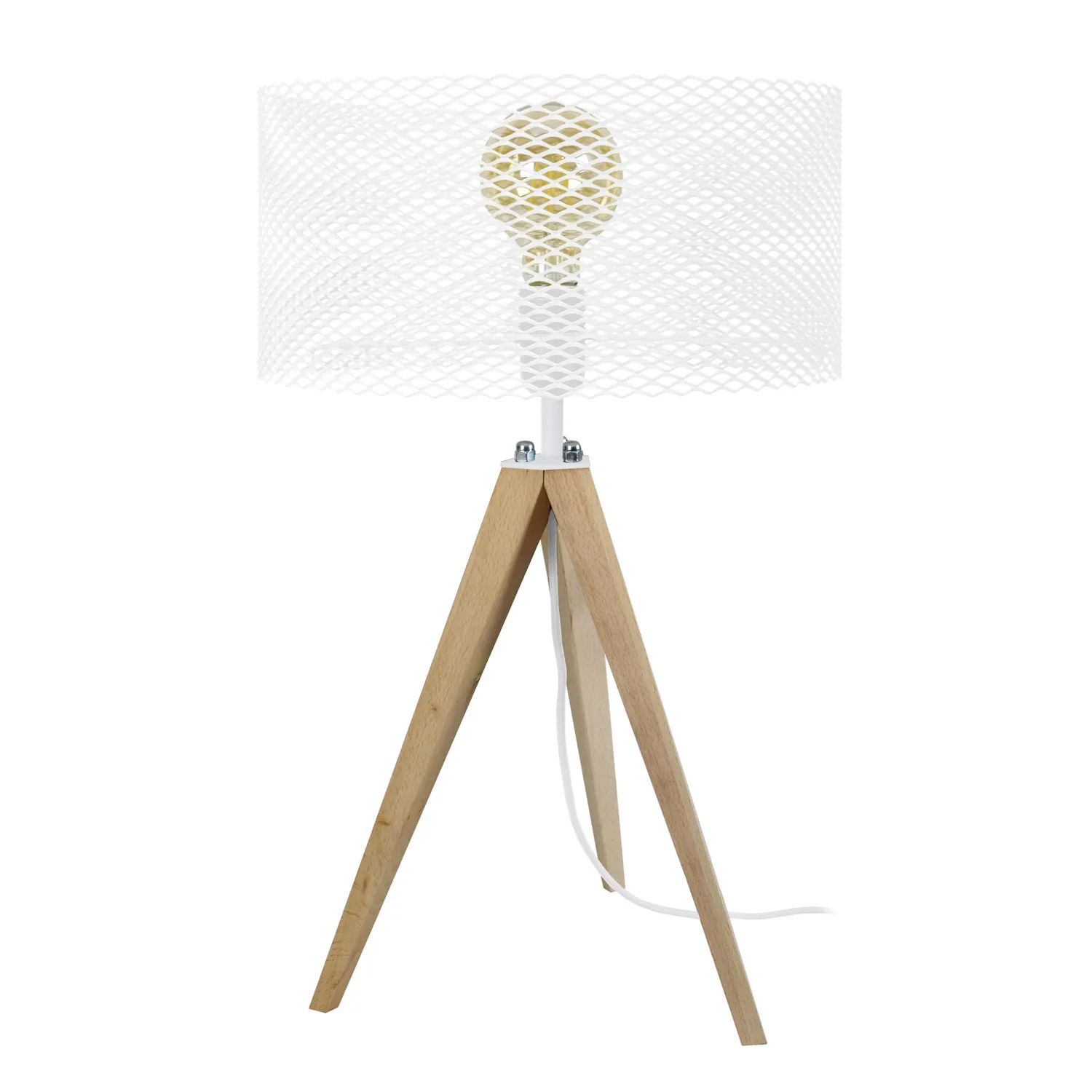 Tosel Adonis lampada tavolo 54 cm nera
