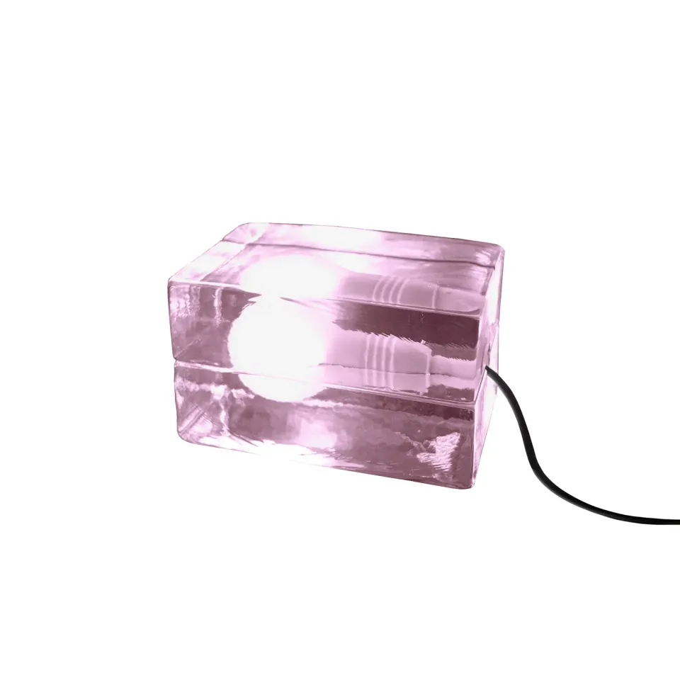 Tosel Billund lampada da scrivania vetro blu 10x16cm E27