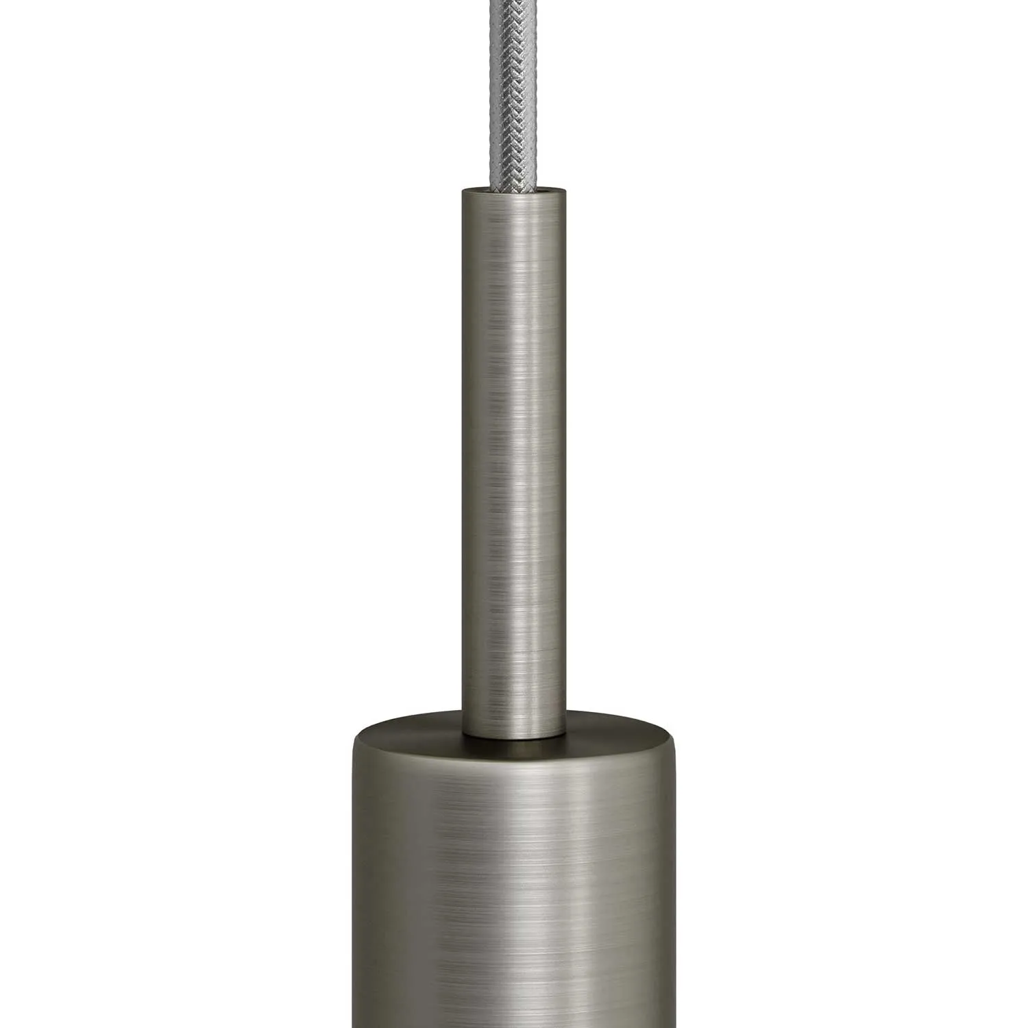 Creative Cables Pressacavo Cilindrico 7 cm Titanio Satinato