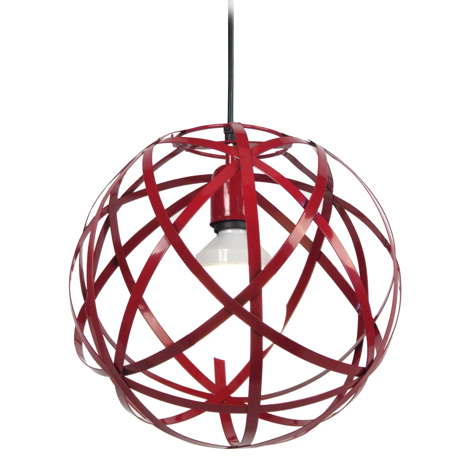 Tosel Juno Sospensione Globo 30x100 cm Nera