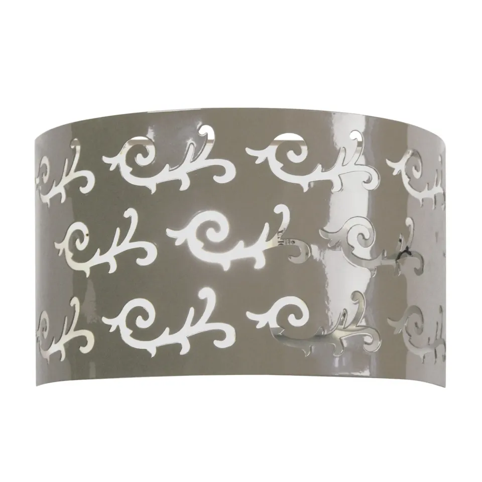 Tosel Lys applique parete metallo nero su giu