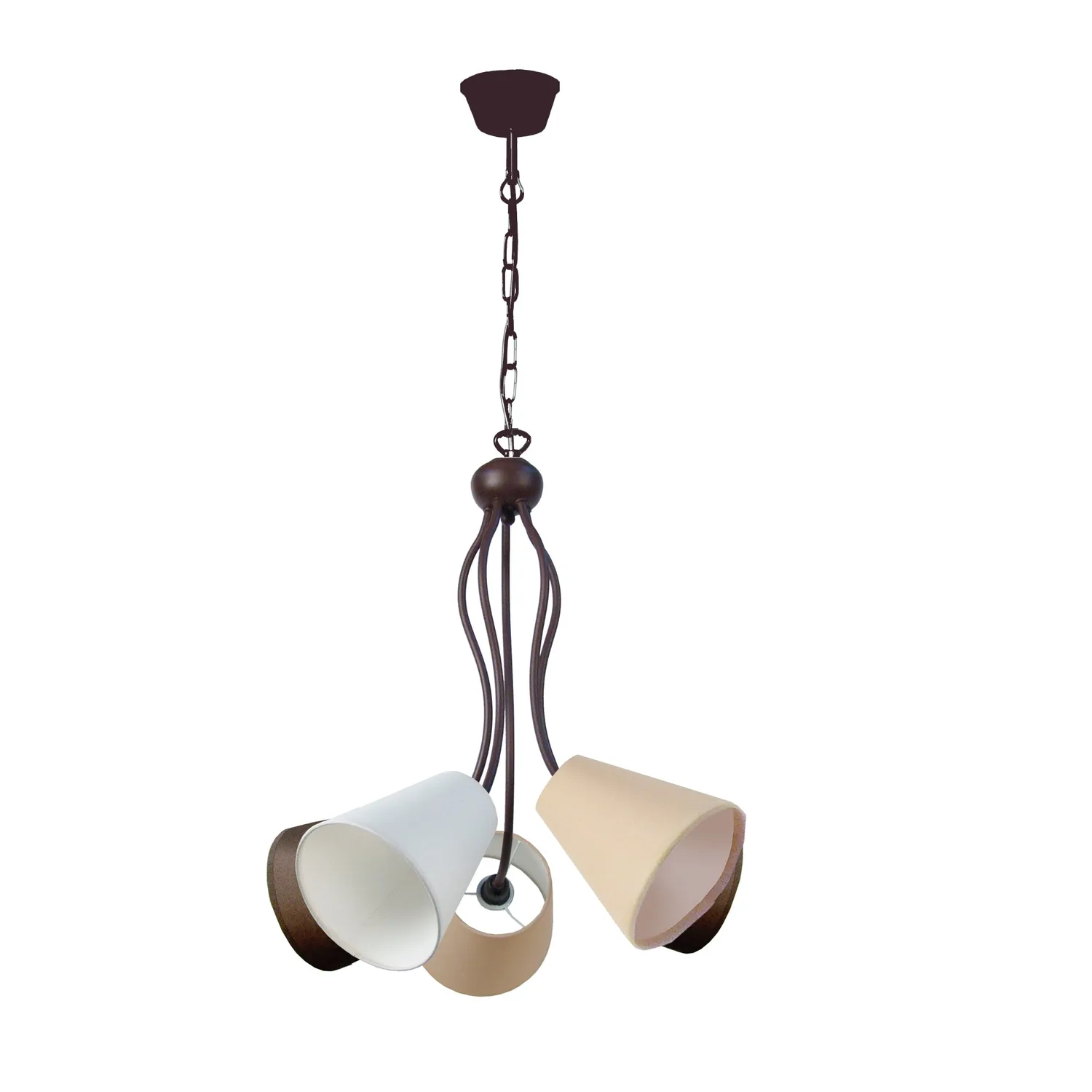Tosel Nice lampadario metallo 5 luci multicolore