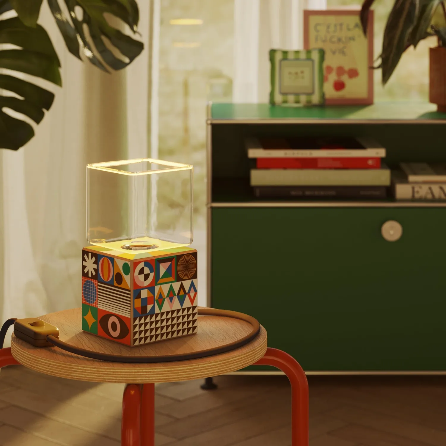 Creative Cables Cubetto lampada tavolo PosterLad Ghost