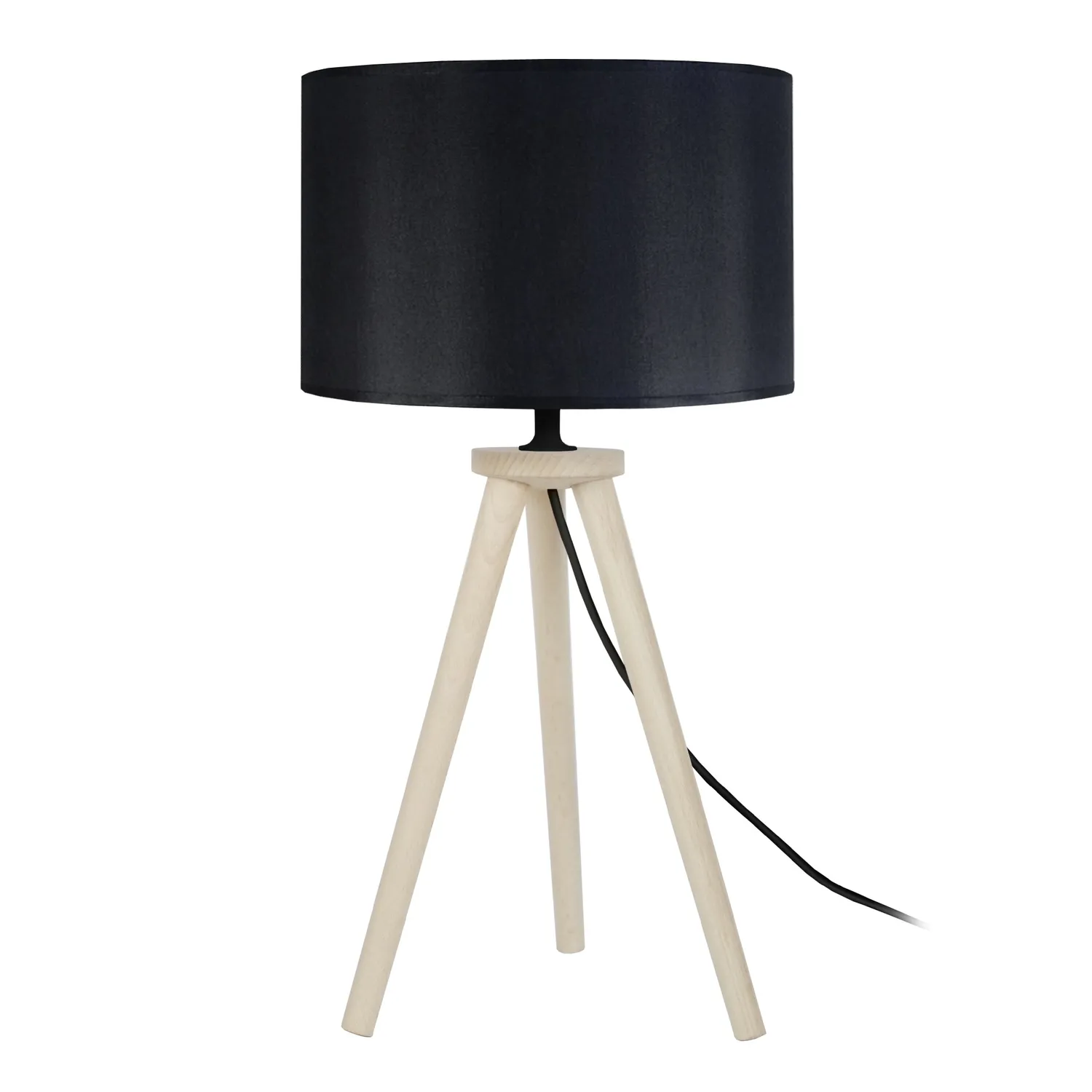 Tosel Utgard lampada da tavolo treppiede naturale ecrù 30x44cm legno