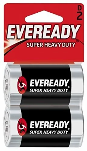 Eveready Super Heavy Duty Pila D Confezione 3x2 Pezzi