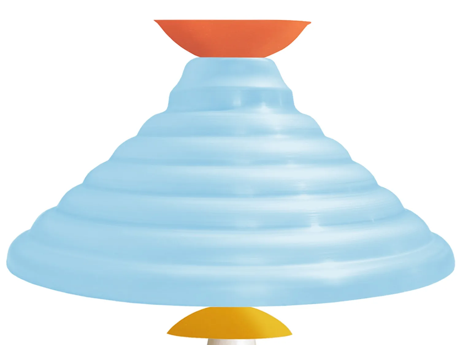 Tosel Agda Lampada da Tavolo Blu 35x61 cm Metallo
